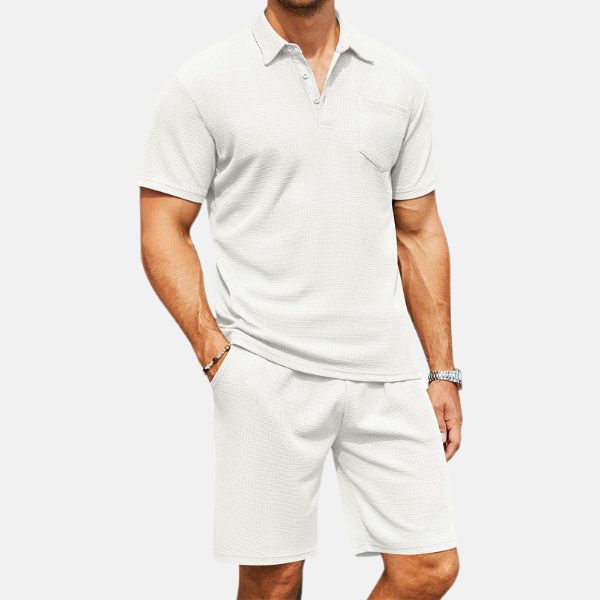 50% OFF | Polo & Shorts Set