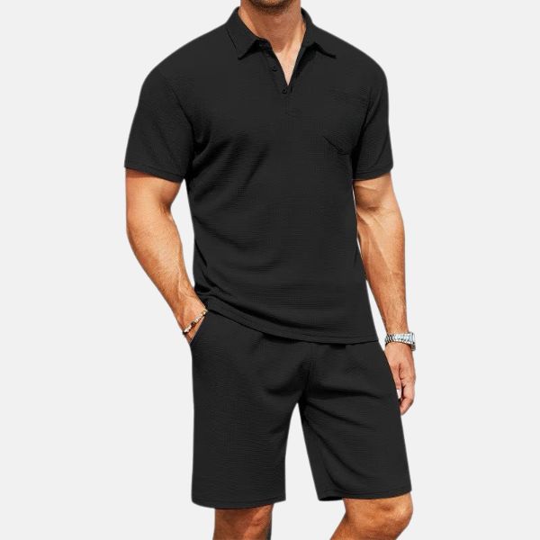 50% OFF | Polo & Shorts Set