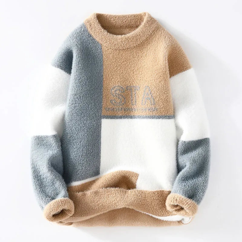 Fashionable Color Block Sweater