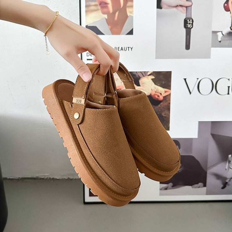 Cozy Slip-On Mule Sandals